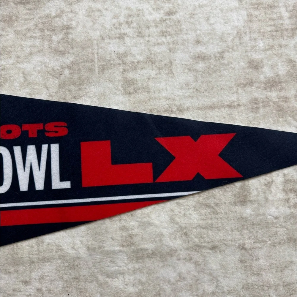 New‎ England Patriots Super Bowl LX AFC Champions 12x30 Felt Pennant